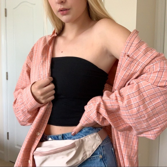 Oversized Orange Flannel - Picture 3 of 3